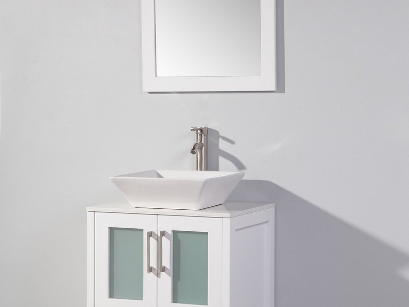 30 Inch White Bathroom Vanity Set