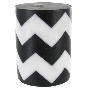 Black And White Pillar Candles