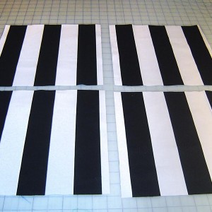 Black And White Striped Bathroom Rug