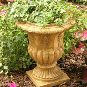 Black Urn Planters Resin