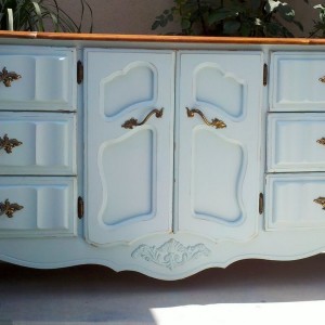 Blue And White Distressed Furniture