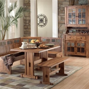 Breakfast Table Set With Bench