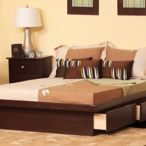 Brown Leather Headboard King Size