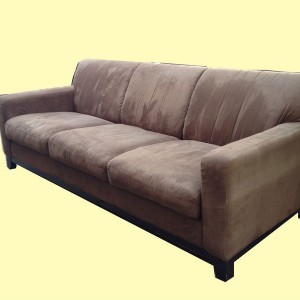 Brown Suede Couch