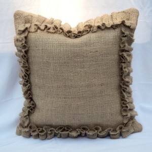 Burlap Euro Shams