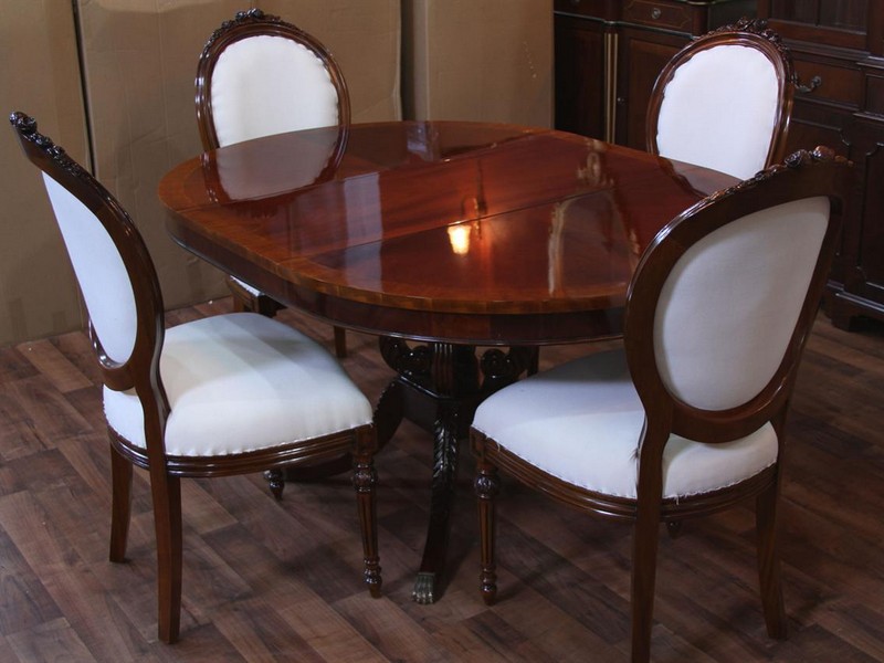 Ethan Allen Round Dining Table With Leaf