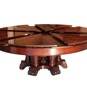 Expanding Round Dining Table