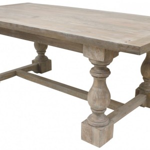 Grey Wash Wood Dining Table