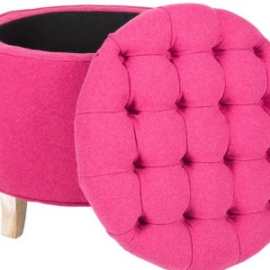 Hot Pink Ottoman