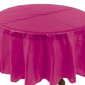 Hot Pink Round Tablecloth