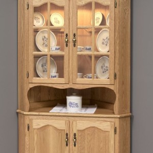 Kitchen Corner Hutch Oak