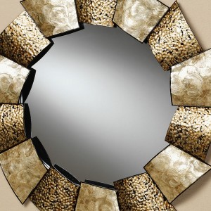 Large Circle Mirror Wall Art