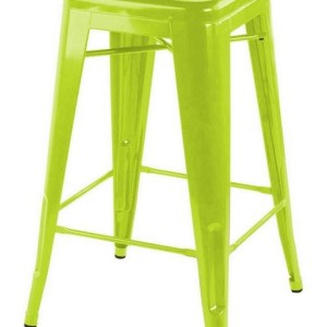 Lime Green Metal Bar Stools