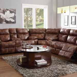 Microfiber Reclining Sectional Couch