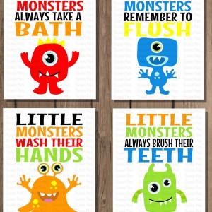 Printable Bathroom Signs For Kids