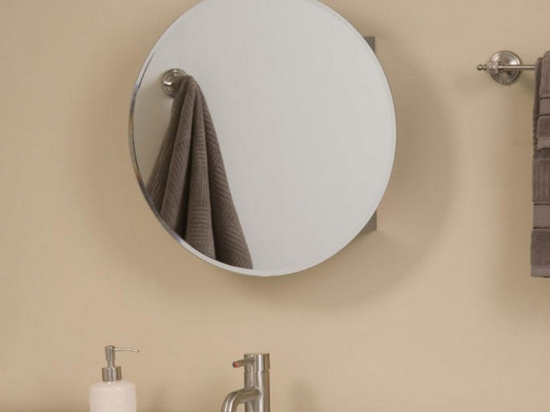Round Bathroom Mirror Cabinet