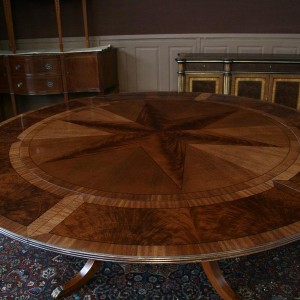 Round Dining Table With Perimeter Extensions