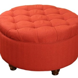 Round Storage Ottoman