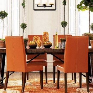 Rust Colored Dining Chairs