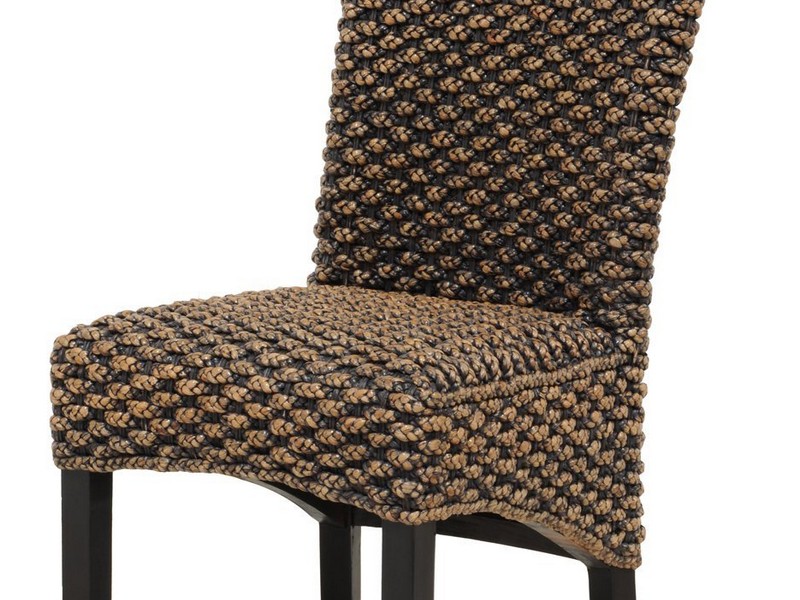 brown seagrass dining room chairs