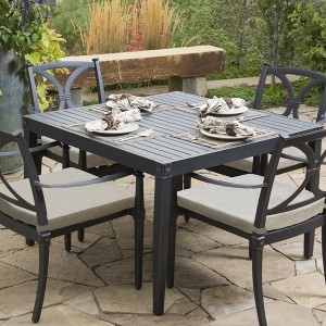 Slate Patio Table Set