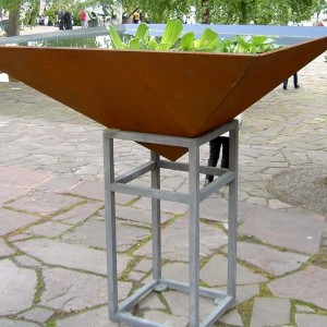 Tall Metal Planters