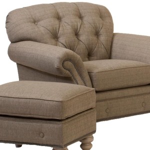 Tufted Chair And Ottoman