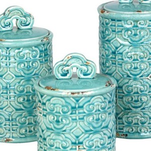 Turquoise Kitchen Canisters