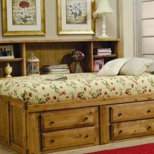 Twin Bookcase Bed With Trundle