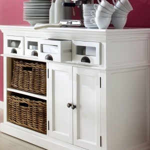 White Kitchen Buffet Cabinet