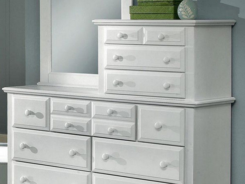 White Mirrored Dresser