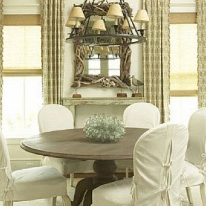 White Slipcovers For Dining Chairs