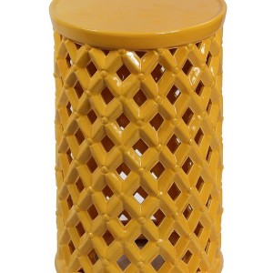 Yellow Garden Stool