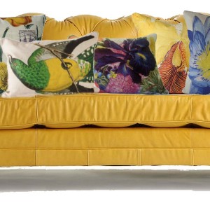 Yellow Leather Couch Anthropologie