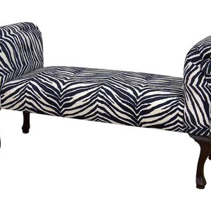 Zebra Print Bench Cushion